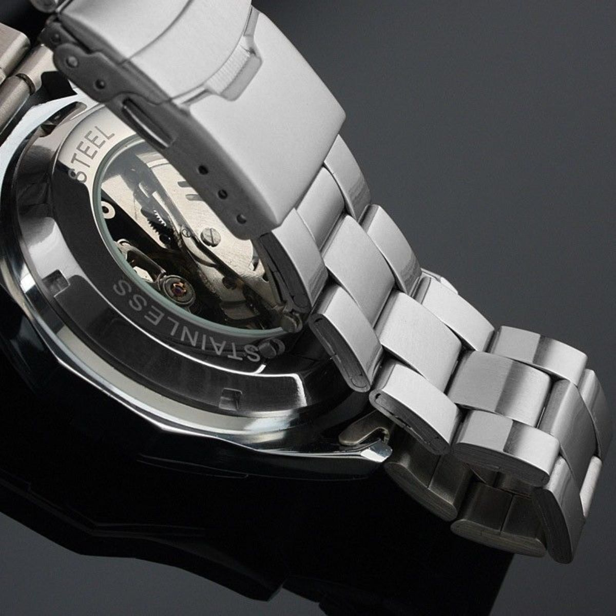 Reloj Winner Skeleton Automático Moderno
