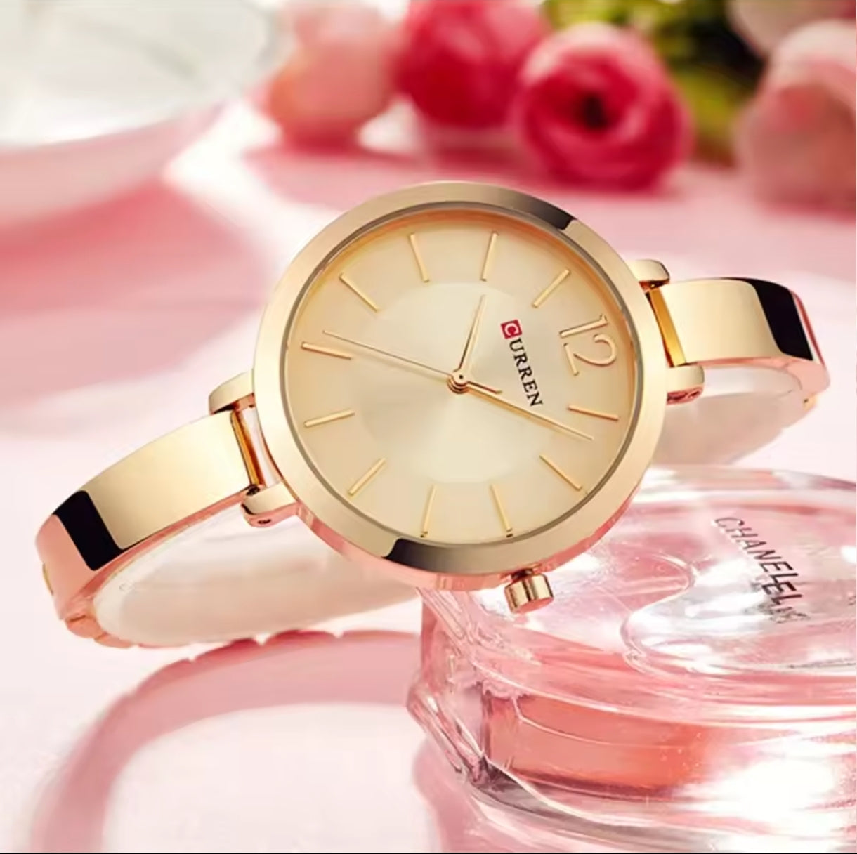 Reloj Curren 9012 Para Mujer Dama Negoci
