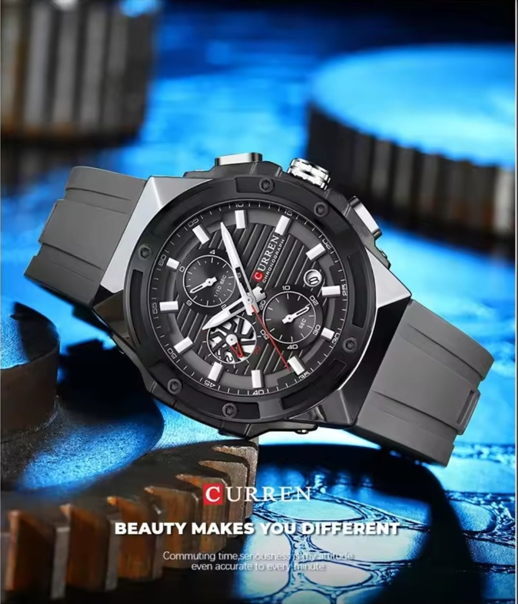 Reloj Curren 8462 Silicona crono NU