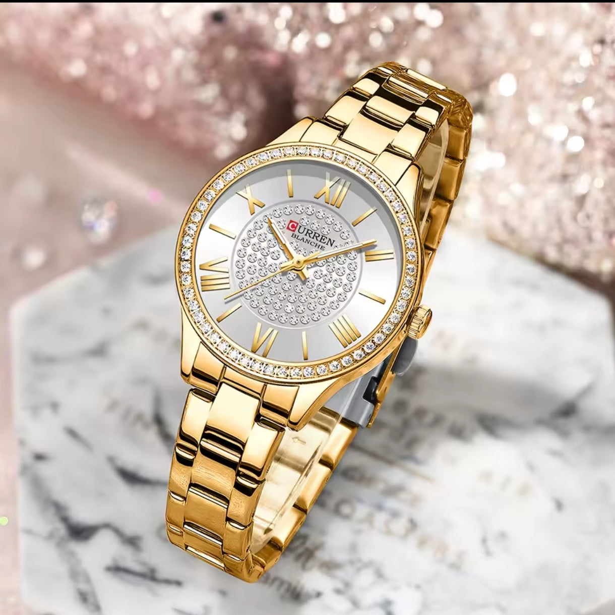Reloj Curren 9084 Para Mujer Elegante