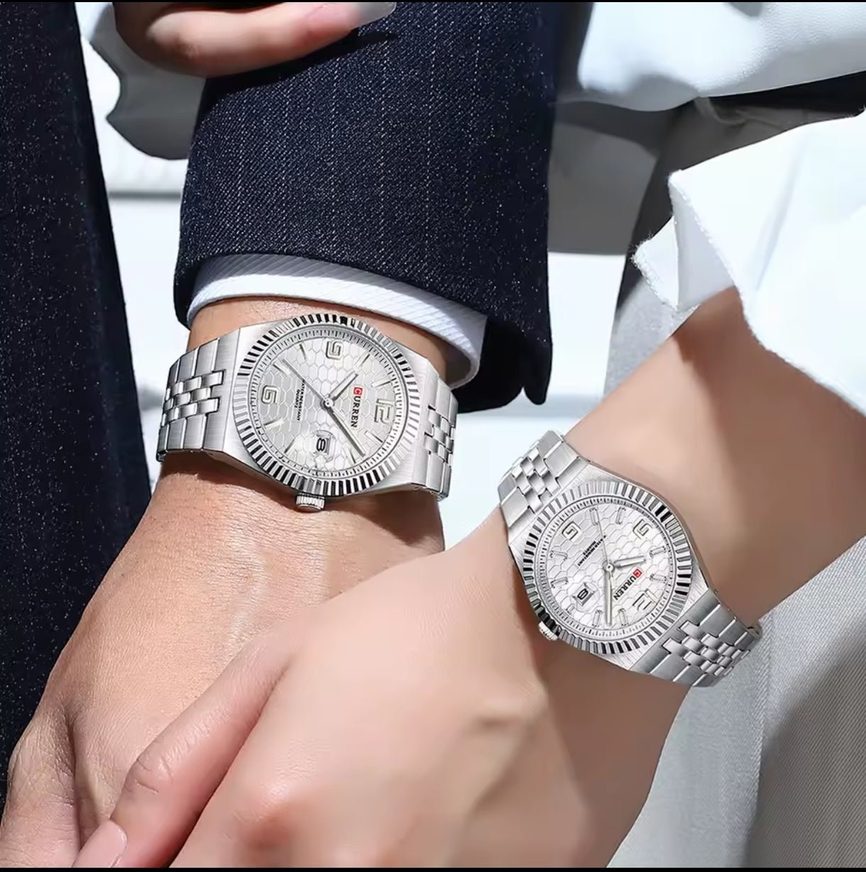 Reloj Curren 8498 Parejas mujer y hombre