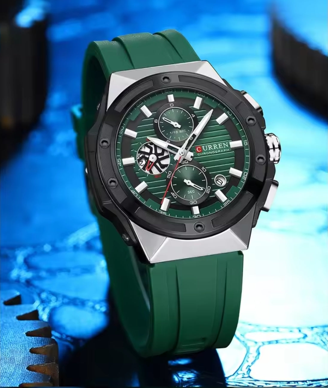 Reloj Curren 8462 Silicona crono NU